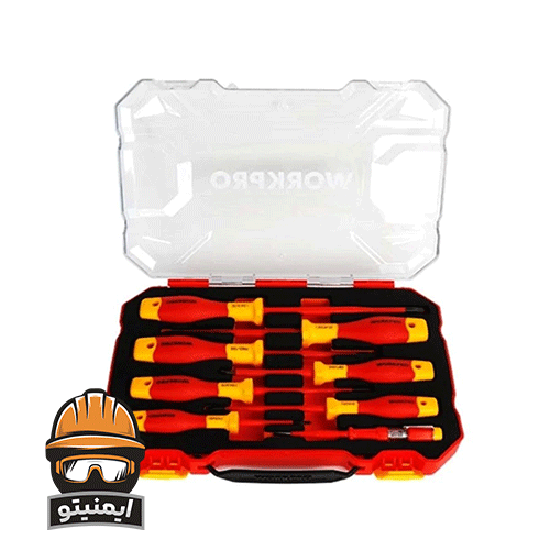 پیچ گوشتی عایق برق ورک پرو مدل WP204700-1000V