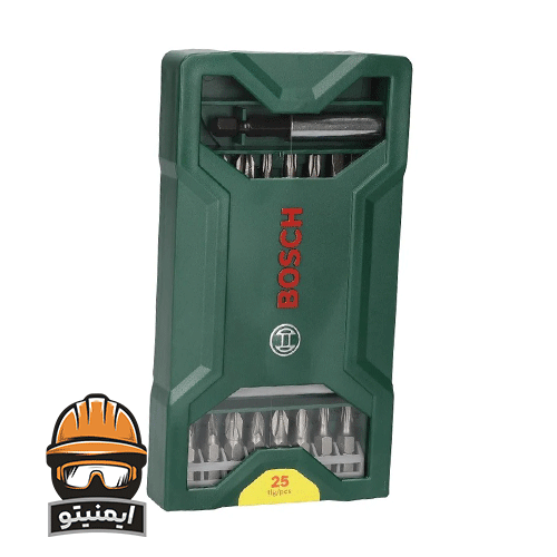 سر پیچگوشتی بوش مدل Mini X-line 2607019676 مجموعه 25 عددی