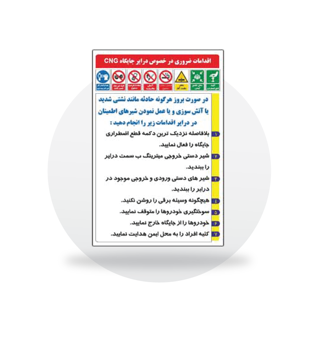 تابلو دستورالعمل