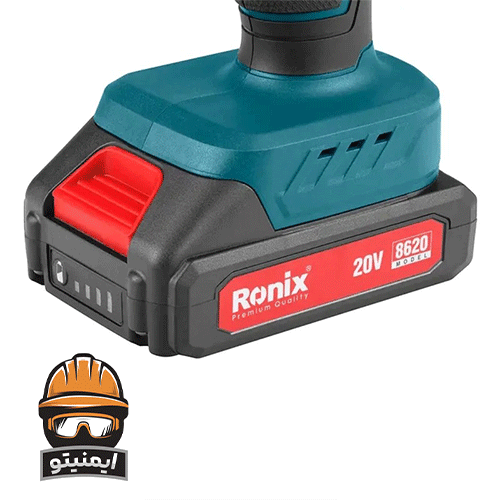 مجموعه دریل شارژی 20 ولت 53 عددی رونیکس مدل RS-8620