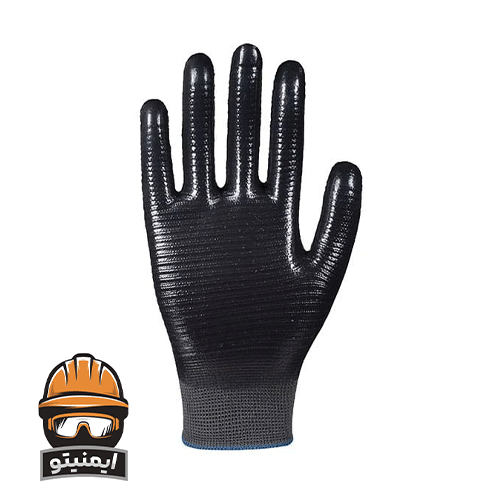 دستکش ایمنی کالکان مدل فول ZEBRA بسته 12 عددی