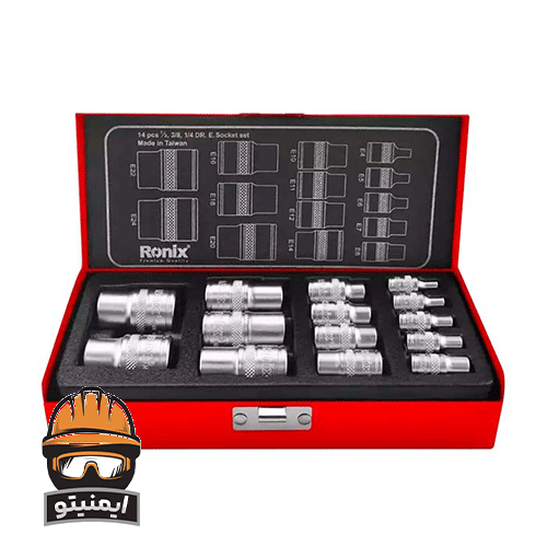 جعبه بکس ترکیبی 14 پارچه رونیکس مدل RH 2695