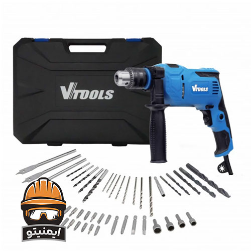 دریل چکشی 13 میلی متر وی تولز مدل VT1225